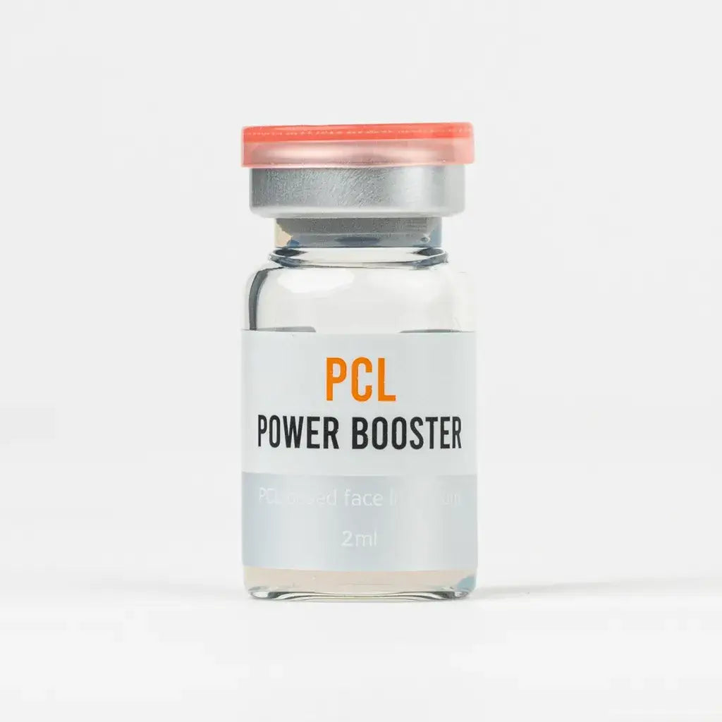 PCL POWER BOOSTER vial, 2ml high-performance collagen stimulator for immediate volume and long-term skin rejuvenation.