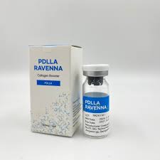 Ravenna PDLLA 200mg vial and box for natural volume restoration and collagen stimulation by Nutrination.