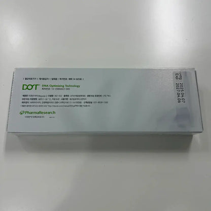 DOT DNA Optimizing Technology packaging by PharmaResearch, designed for skin rejuvenation.