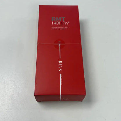 REVS RMT 140HPn skin booster box, featuring hyaluronic acid for intense hydration and repair.
