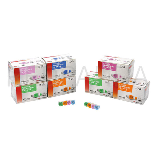 Nutrinations Sungshim pen needles kit with assorted colors, perfect for diabetes care. Buy Sungshim pen needles online.