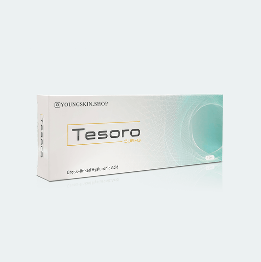 TESORO Sub-Q packaging featuring high-density gel for structural support and deep subcutaneous placement.