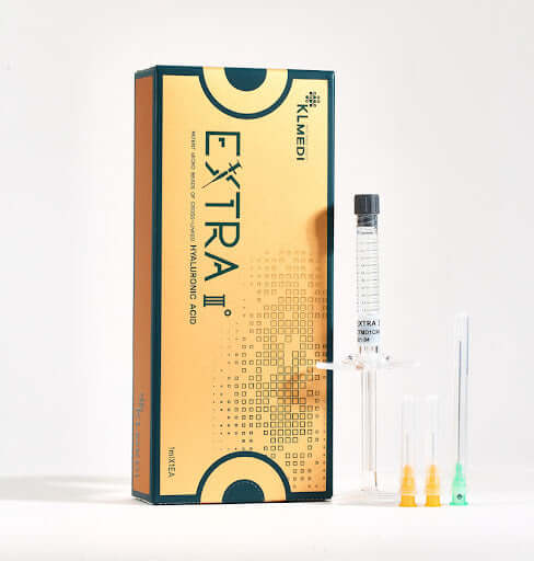 EXTRA III Premium hyaluronic acid gel for rejuvenation and contouring with Nutrination benefits.