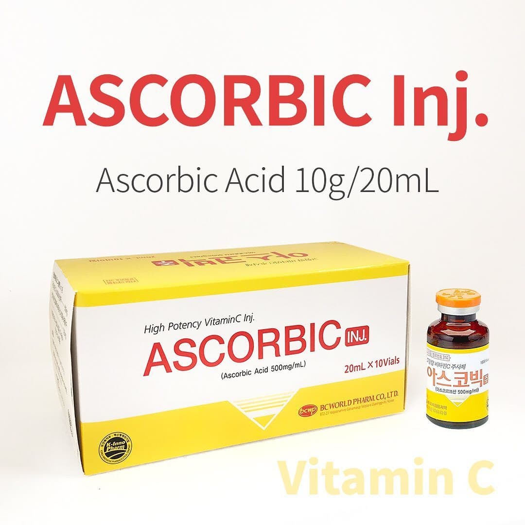 Nutrinations Vitamin C Vials Canada with 10g Ascorbic Acid in a 20mL bottle for high potency use