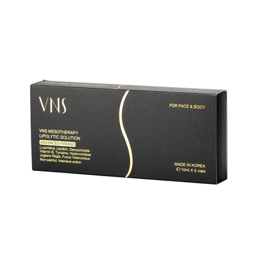 VNS Papain-Enzyme Fat Dissolution Solution - 5x10ml Vials for Face & Body, Nutrination, Made in Korea.